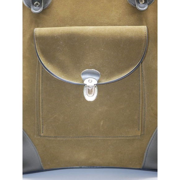 VTG Original Sarne Japan Tall Travel Tote Handbag Shoulder Bag with Lock and Key - Picture 2 of 16